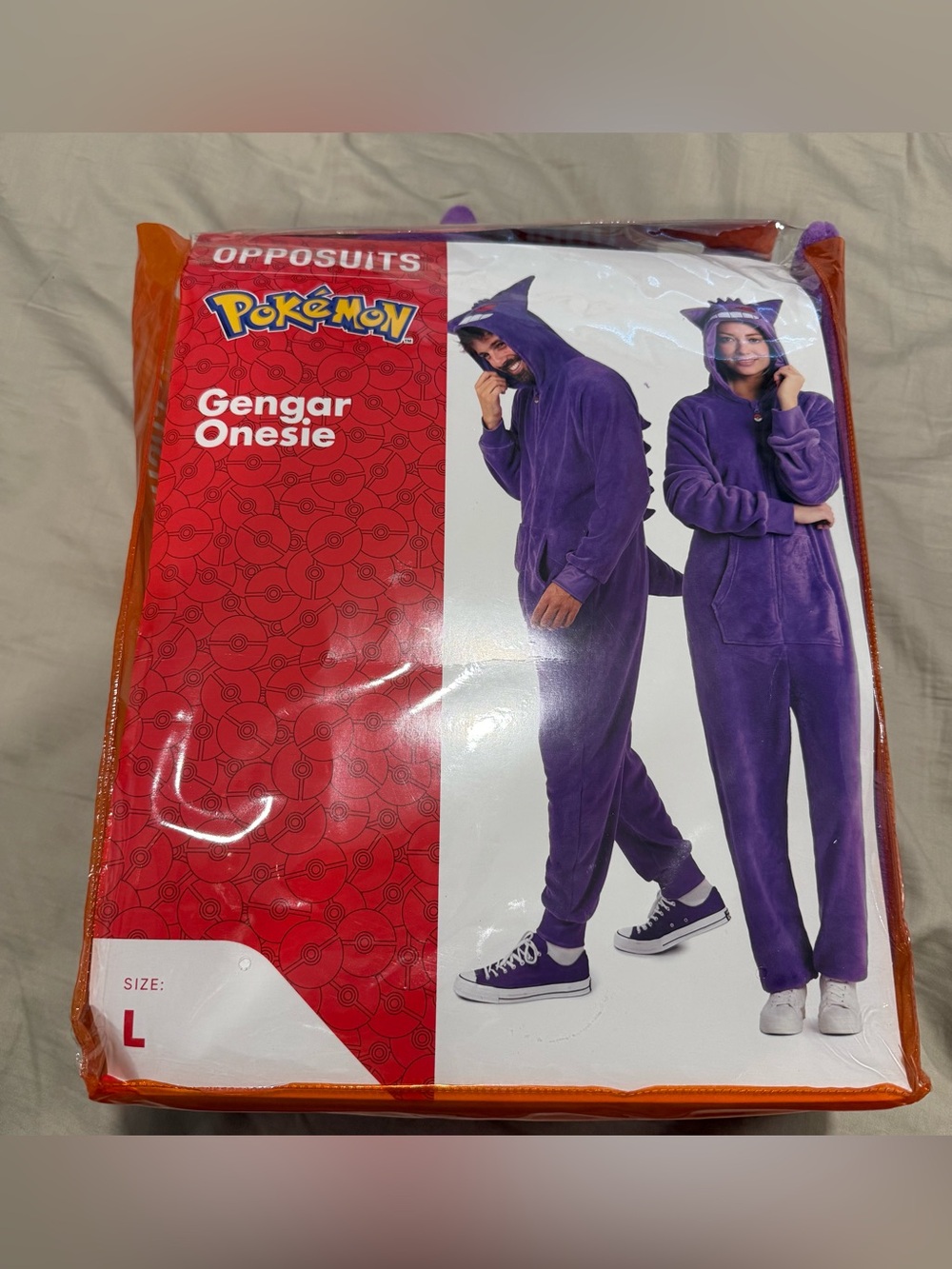 Gengar Purple Onesie Adult Costume
